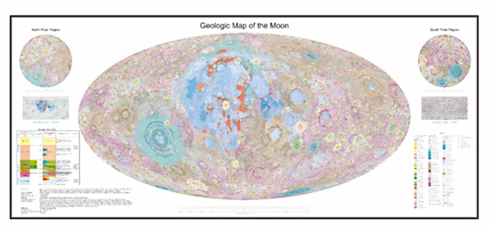 Геоложка карта на Луната с най-високата резолюция